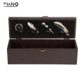 Wood wine box wine tool set with wooden box  for 1bottle